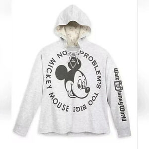 Disney Parks Mickey Mouse No Problem's Too Big! Disney World Sweatshirt S